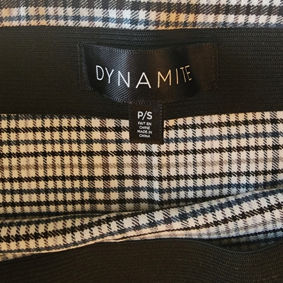 Dynamite Brown/grey/white Plaid mini skirt - Small - Picture 3 of 4